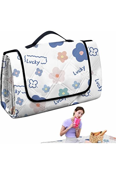 Arabest Foldable Beach Picnic Mat, Portable Camping Waterproof Rug, Large Pac...