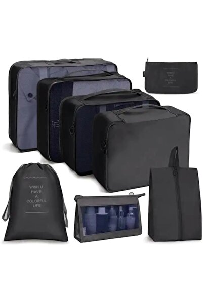 varioshop ®   Set organizator de călătorie 8-în-1, genți, pungulițe și geantă...
