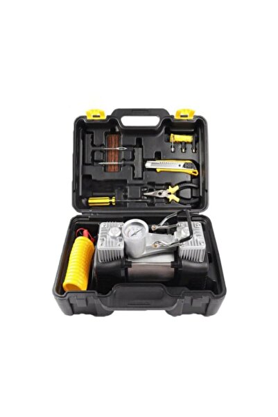 OEM Комплект за ремонт на автомобилни гуми с 12V компресор, 2 цилиндъра, 40 л...