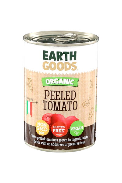 Earth Goods Organic Peeled Tomato - vegan, GMO free, gluten free 240 gr