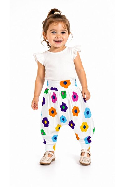 Oz Baby Girl's Shalwar Trousers 1-5 Years Old Cotton Patterned Seasonal Comfo...