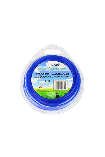 GEKO Rolă de fir pentru trimmer, hexagonal, din plastic, 2.4mm x 10m