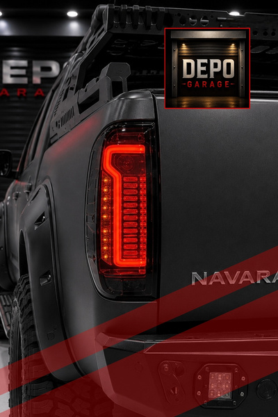 DEPO GARAGE Nissan Navara D40 Kasa Uyumlu Smoke Led Stop - Birebir Uyumlu Yük...