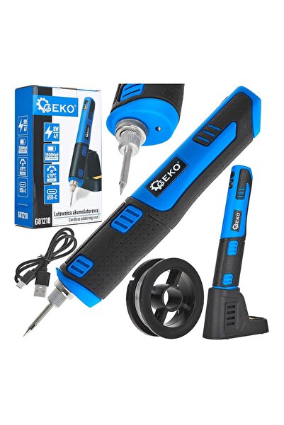 GEKO Ciocan de lipit fără fir, 8 W, 4 V, 1500 mAh, G81218