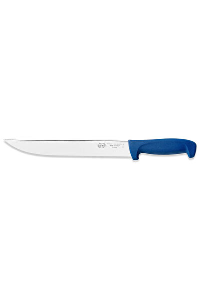 Sanelli Cuțit pentru friptură 300126L, mâner ergonomic albastru, lamă semi-ri...