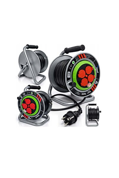 Ondragon Cablu prelungitor electric pe tambur pentru construcții, 3 x 2.5 mm,...