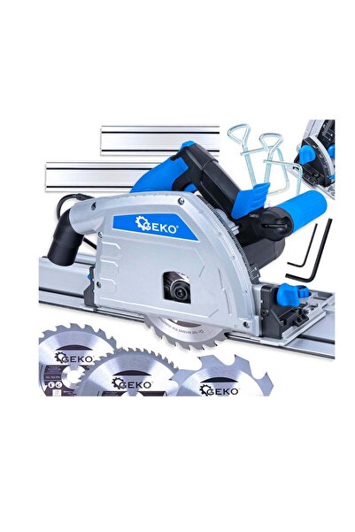 GEKO Ferăstrău circular cu șină de ghidare, 1200 W, 165 mm, G 80753