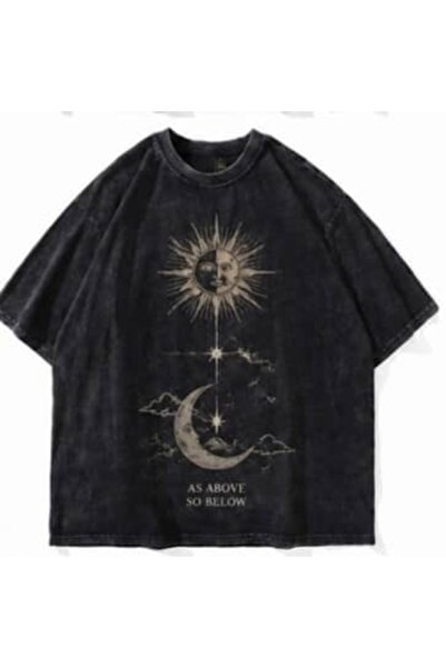 bellanova Hanan Unisex Colorful Oversize Printed T-Shirt Streetwear Comfortab...