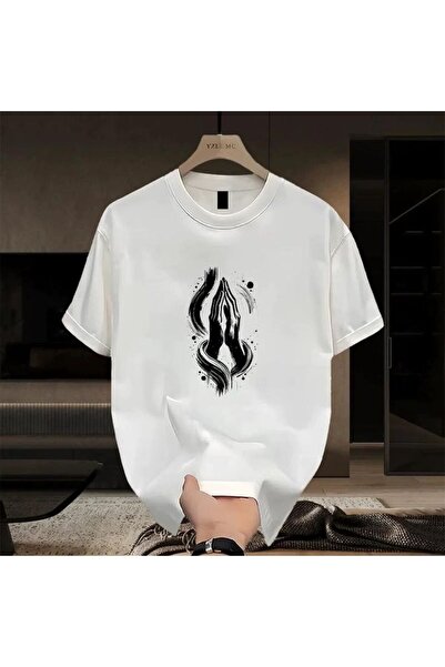 bellanova Unisex πολύχρωμο μπλουζάκι με στάμπα Oversize Streetwear Άνετη εφαρ...