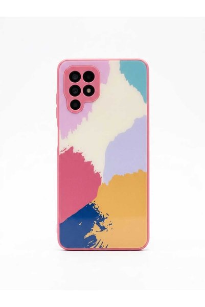 kılıfınbenden Samsung Galaxy M32 Back Glass Colorful Case Model