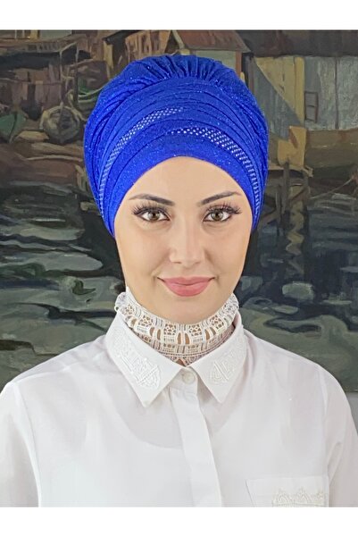 MY UKİYO STORE TESETTÜR ABİYE ÇAPRAZ DRAPELİ İKİLİ TAŞLI BONEŞAL