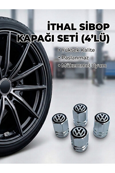 Lazer Store Volkswagen Jetta ile Uyumlu Logolu Alüminyum Gümüş Altıgen Sibop ...