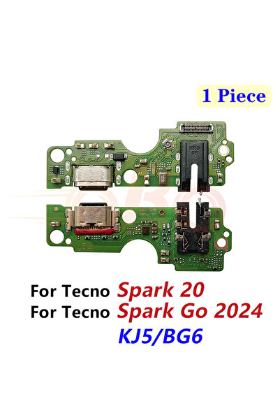 Choice لوحة منفذ شحن USB طراز Spark Go2024 BG6 لهواتف تكنو سبارك 20 و20C و30 ...