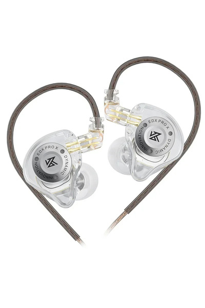 Choice1 Clear NO MIC KZ EDX PRO X Dynamic Drive Earphone HIFI Bass Earbud DJ ...