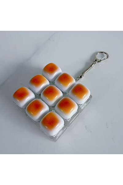 Choice 5 [NC]1PC Caramel Bread Keyboard Stress Relief Button Light Keycap Bac...