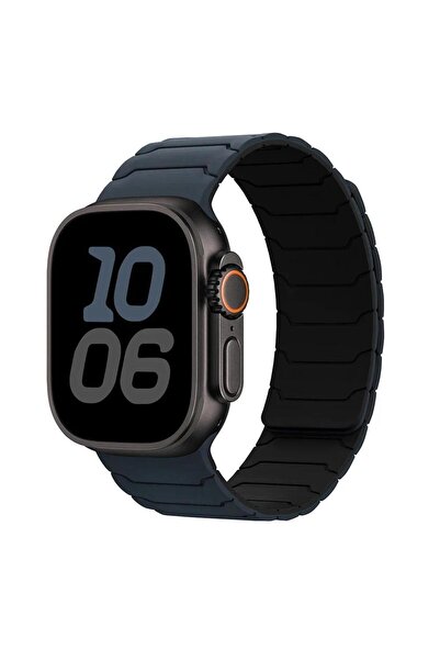 Choice28 38-40-41-S10-11 42 Midnight black Magnetic Strap Silicone Bracelet F...