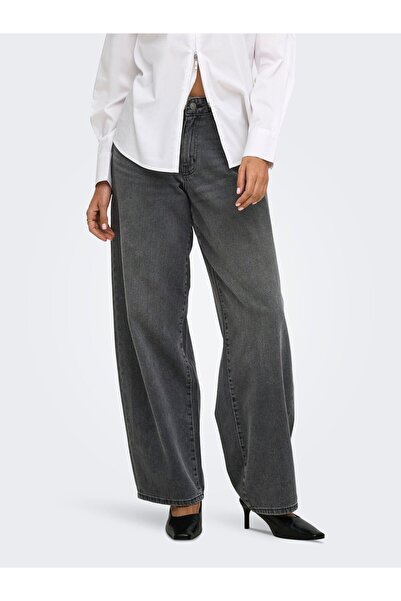 ONLY Jeans mit weitem Bein ONLGIORGIA Mittlere Taille Gerade geschnitten Jeans