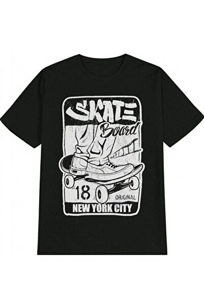 01THEONE Casual Round-neck T-shirt, Printed Pattern Top, Men's Gift