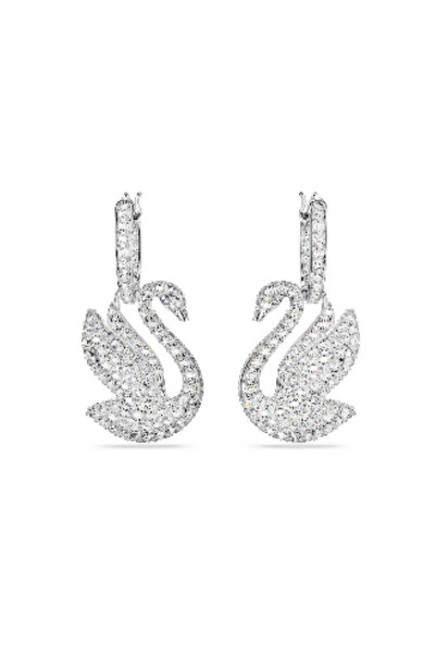 Swarovski Atelier أقراط سواروفسكي الأيقونية على شكل بجعة