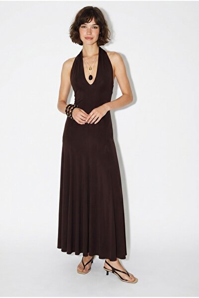 Hiccup LUCCI Rochie Maxi Mulată Cu Decolteu Halter