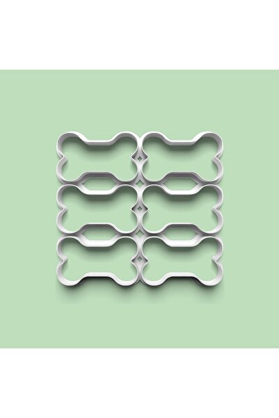 AKTASTORE Multi Dough Cutter Dog Bone Cookie and Sugar Dough Multi Cutter 8 cm