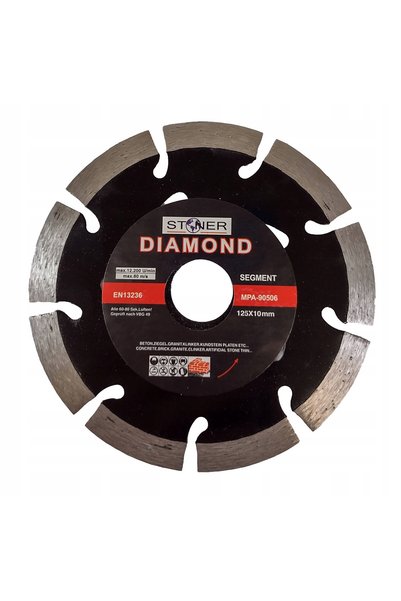 stoner Disc diamantat segmentat 125mm / Fala Negru S12150
