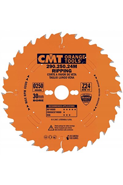 CMT Ferăstrău circular cu disc pentru tăiere longitudinală 250x30mm 290.250.24M