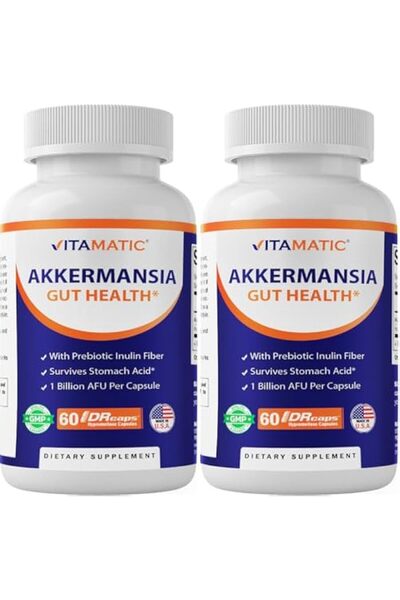 Vitamatic Akkermansia Muciniphila Gut Health - 60 DR Capsules (Delayed Releas...
