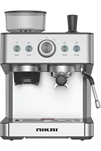 Generic ماكينة قهوة اسبريسو مع مطحنة - مضخة ضغط إيطالية قوية 20 بار، 30 إعداد...