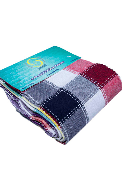 SILKSAA Kitchen Towel 4 PC PACK