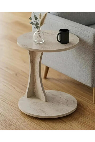 TreeAndTech Modern Tekerlekli C Yan Sehpa