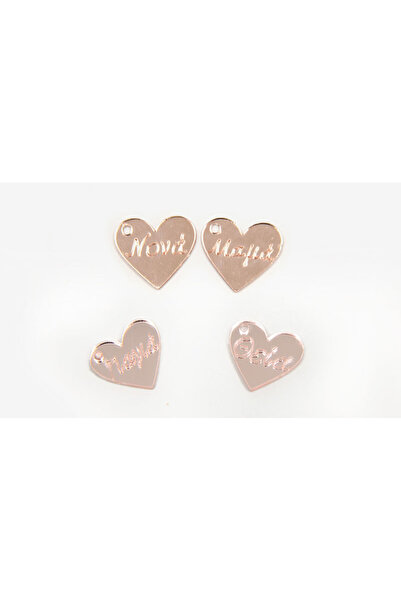OEM ΚΑΡΔΙΑ ΑΠΟ ΠΛΕΞΙΓΚΛΑΣ ΜΕ ΟΝΟΜΑΤΑ ΡΟΖ ΧΡΥΣΟ 2,1εκ x 1,9εκ 0529017 (Περιλαμ...