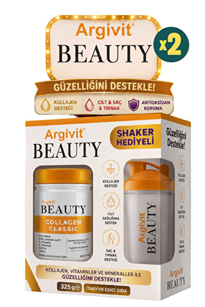 Argivit Beauty Collagen 325 gr Toz ( Shaker Hediyeli ) 2 Adet