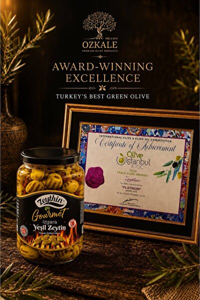 ZEYTHIN Izgara Yeşil Zeytin 660 gr X 2 Adet Kare Kavanoz