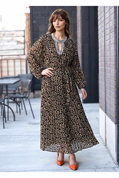 Andress Boutique Rochie Maxi Sonia, Imprimeu animal