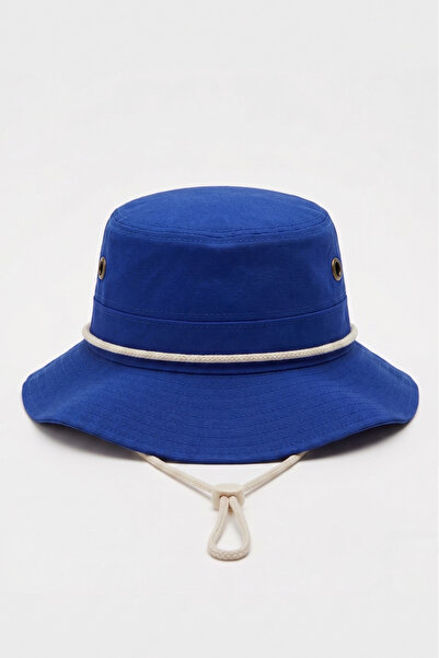 Mollycrush Premium Wide Brim Outdoor Hat |   Blue Unisex Safari Model