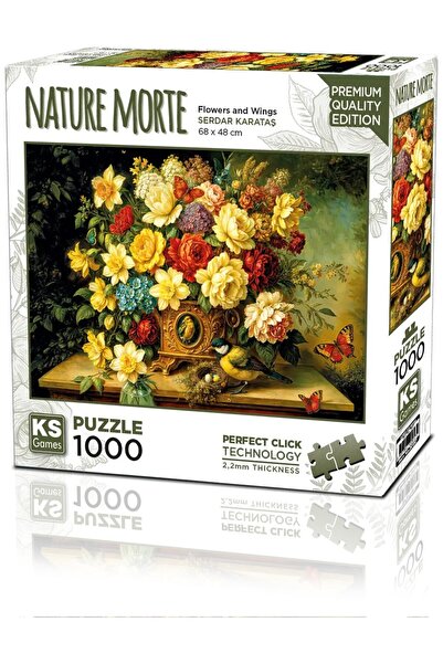 Ks Games Puzzle 1000 Parça Flowers And Wings 20857