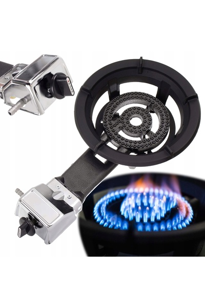 TC Technic Arzător pe gaz, taburet din fontă, aprindere piezo, aragaz de camp...