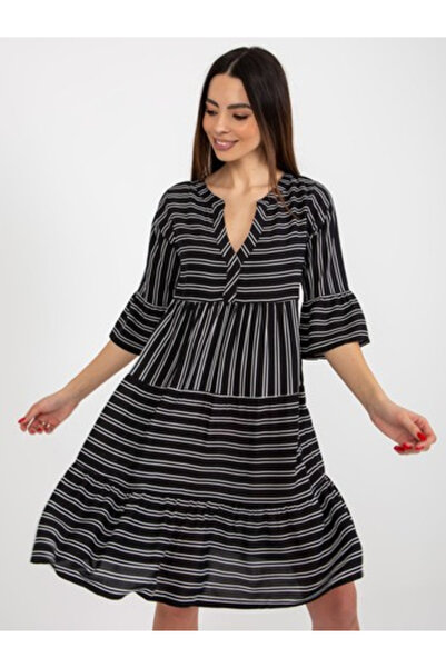 Sublevel Rochie Dama, Sublevel, Viscoza, Rochie evazata, Negru, model D73771M...