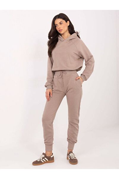 Basic Feel Good Women's Suit, BASIC FEEL GOOD, Cotton, Long Sleeve, Dark Beig...