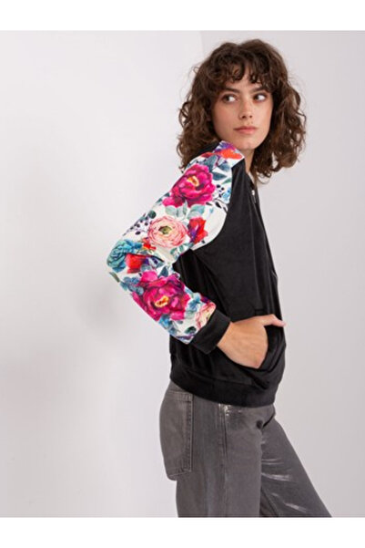 rue parıs Women's Sweatshirt, RUE PARIS, Viscose, Long Sleeve, Black, model R...