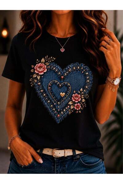 GILDAN Tricou 100% Bumbac, Croiala Confortabila, Guler Rotund, Maneca Scurta ...