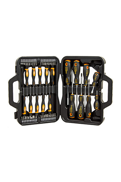 NEO Tools Set de șurubelnițe și biți NEO, 58 de piese Șurubelnițe plate, cruc...
