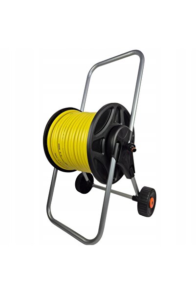 TSP Cărucior de transport furtun de grădină retractabil 1/2 20m, pistol de st...