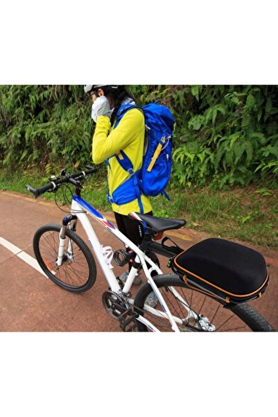 Stator Geantă de bicicletă + Suport pentru tijă de șa, Portbagaj rigid pentru...