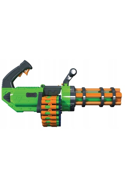 Dart Zone KARABIN AUTOMAT MINIGUN V-TWIN SET + PROȘTE ȘI AUTOCOLANTE NERF