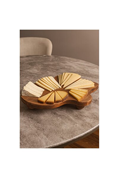 Empressco Wooden Presentation Stand with Legs, Organic Form, Serving and Brea...