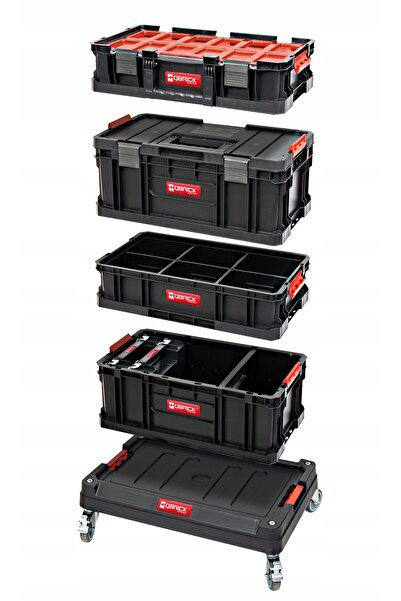 Qbrick LADĂ DE SCULE PE ROȚI, SET DUBLU, LADĂ + MULTI PRO 2x