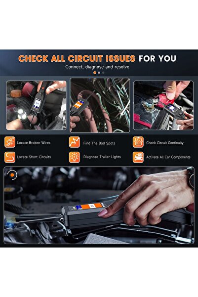 ANCEL Tester de circuite auto PB50 Instrument pentru sondarea circuitului de ...