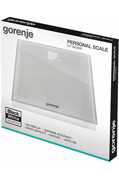 Gorenje Cântar de baie OT180LBW Greutate maximă 180 kg Afișaj LED